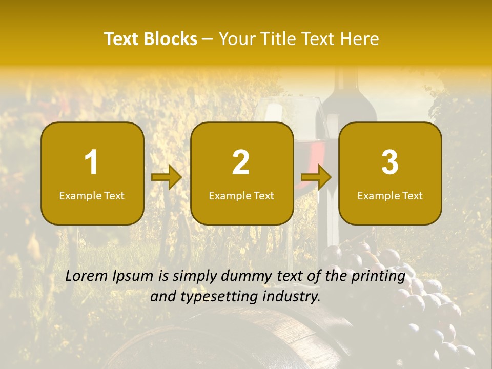 Leaf Cask Yard PowerPoint Template