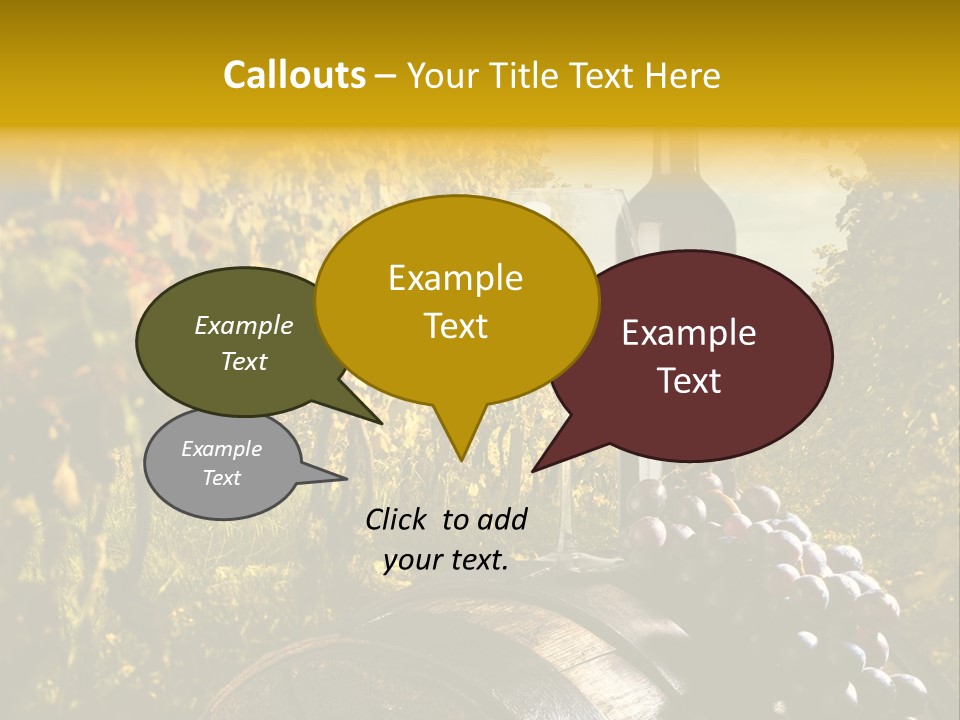 Leaf Cask Yard PowerPoint Template