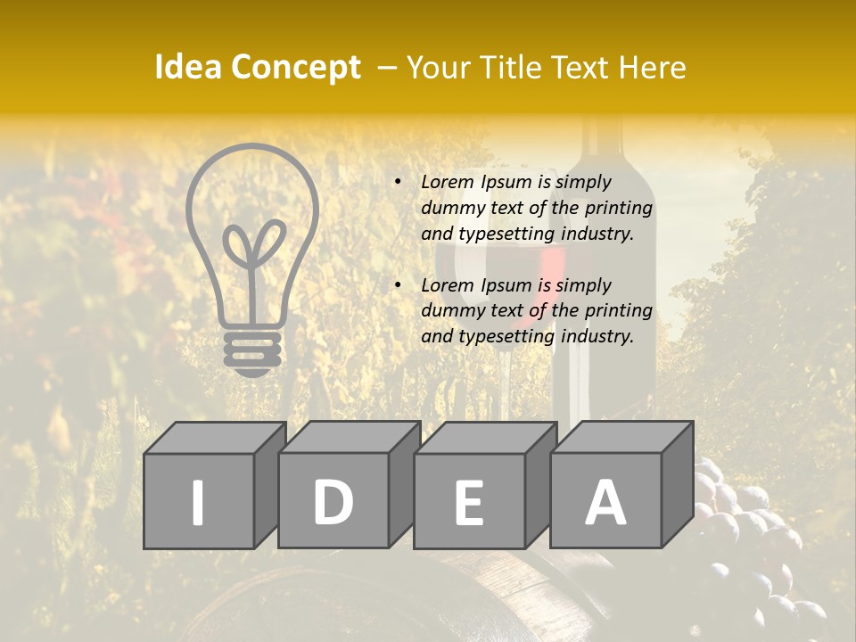 Leaf Cask Yard PowerPoint Template