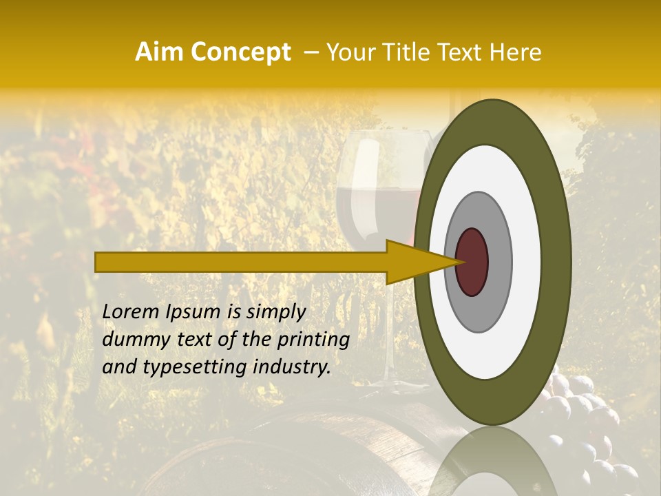 Leaf Cask Yard PowerPoint Template