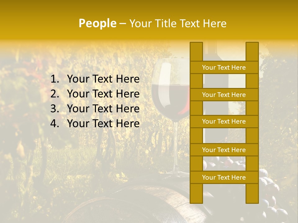 Leaf Cask Yard PowerPoint Template