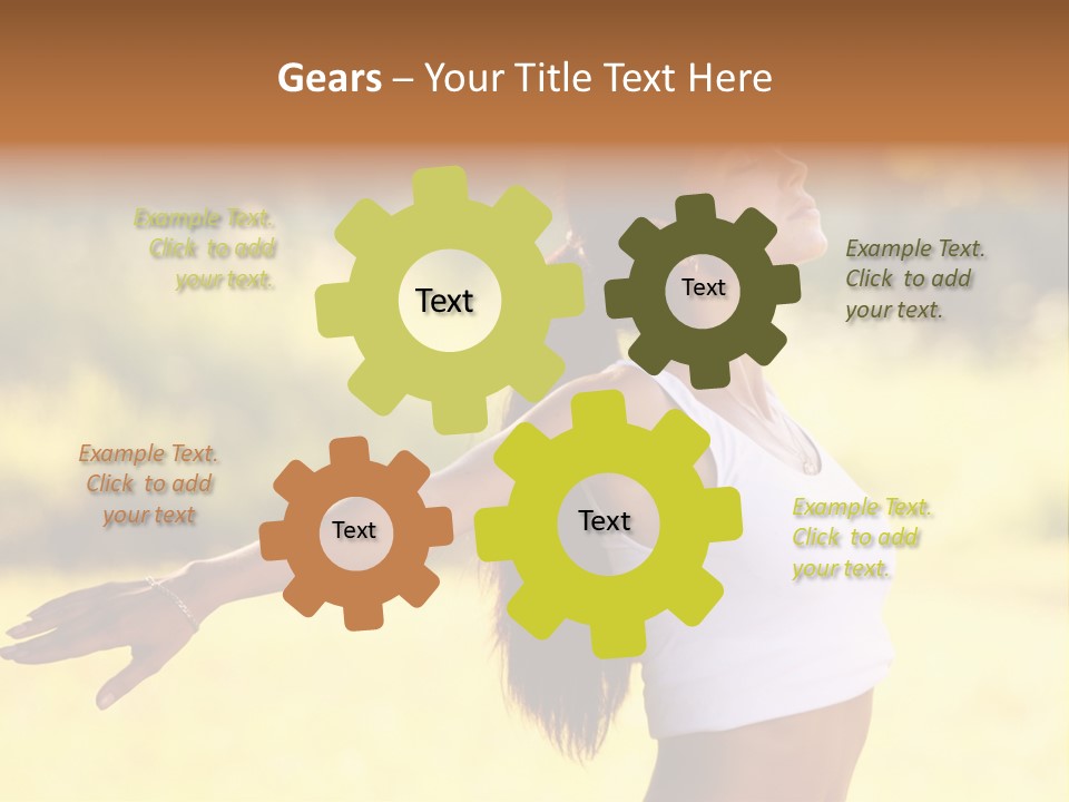 Meditate Relaxation Lifestyle PowerPoint Template