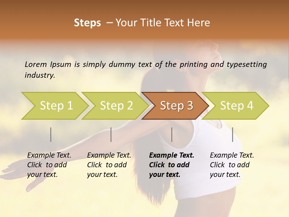 Meditate Relaxation Lifestyle PowerPoint Template