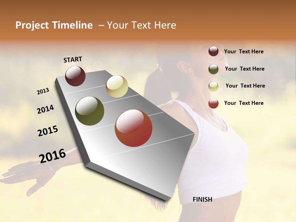 Meditate Relaxation Lifestyle PowerPoint Template