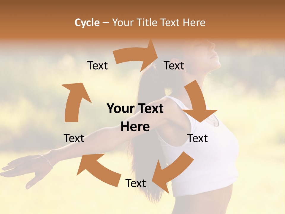 Meditate Relaxation Lifestyle PowerPoint Template