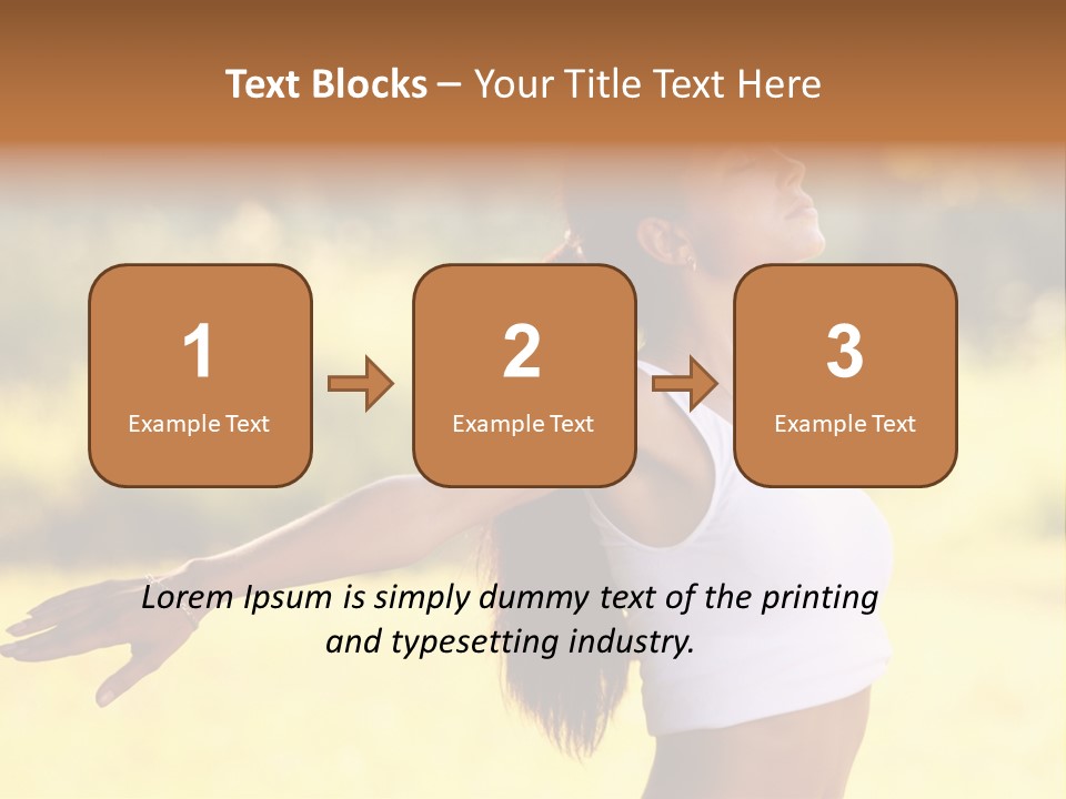 Meditate Relaxation Lifestyle PowerPoint Template