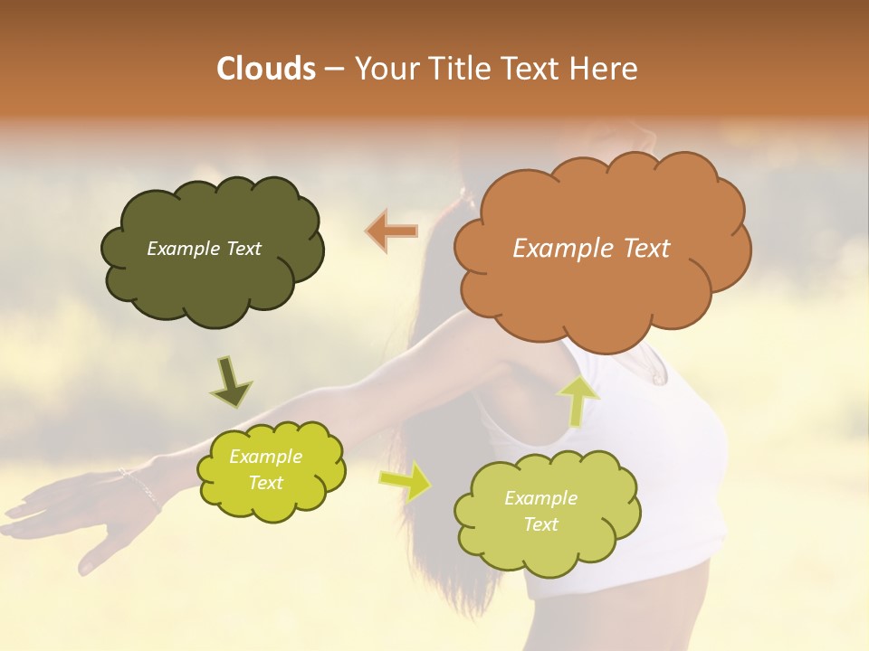 Meditate Relaxation Lifestyle PowerPoint Template