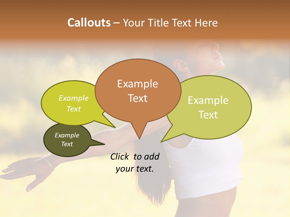 Meditate Relaxation Lifestyle PowerPoint Template