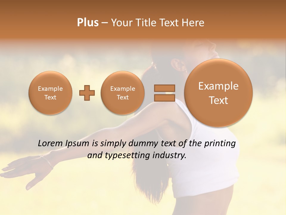 Meditate Relaxation Lifestyle PowerPoint Template