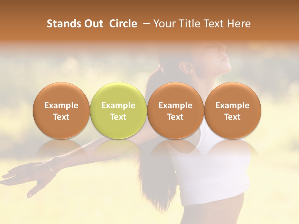 Meditate Relaxation Lifestyle PowerPoint Template