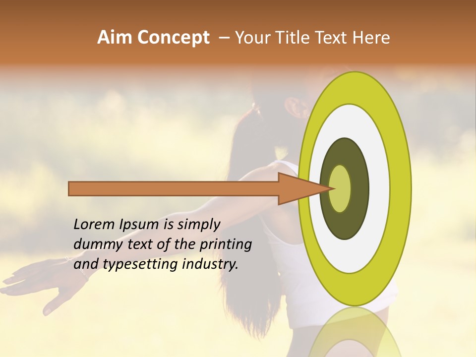 Meditate Relaxation Lifestyle PowerPoint Template