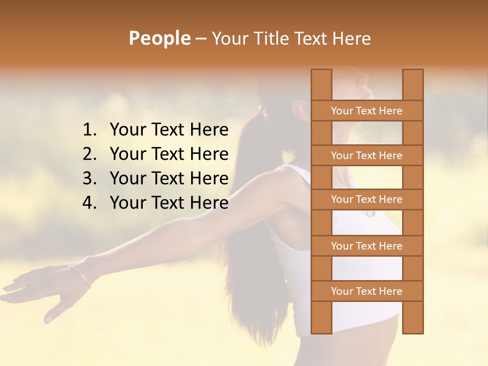 Meditate Relaxation Lifestyle PowerPoint Template