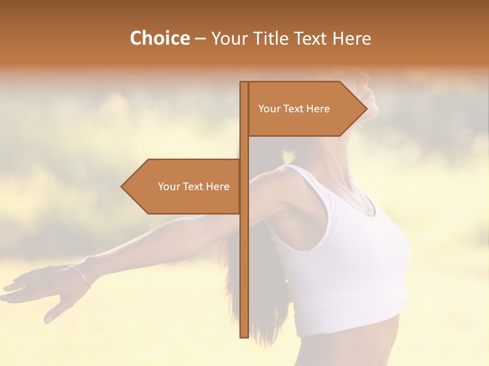 Meditate Relaxation Lifestyle PowerPoint Template
