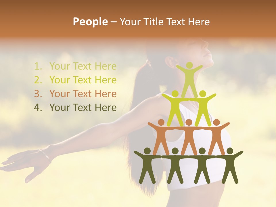 Meditate Relaxation Lifestyle PowerPoint Template