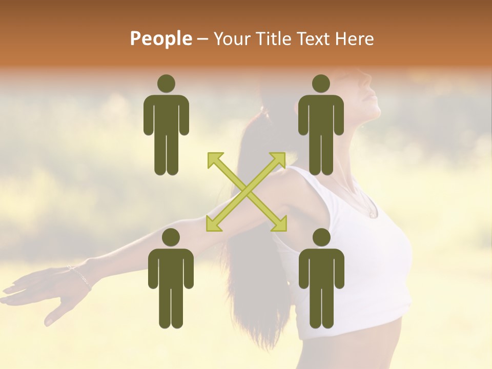 Meditate Relaxation Lifestyle PowerPoint Template