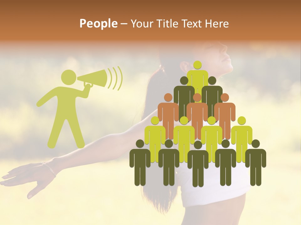 Meditate Relaxation Lifestyle PowerPoint Template