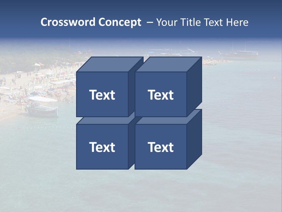 Island Brac Sea PowerPoint Template
