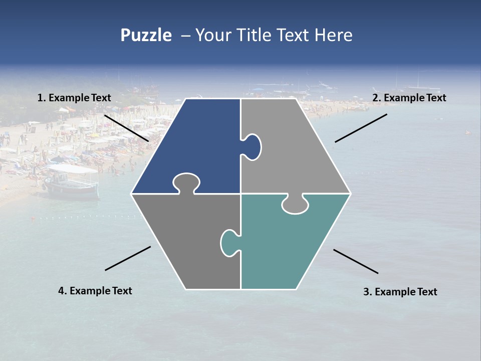 Island Brac Sea PowerPoint Template