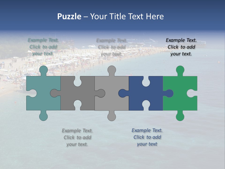 Island Brac Sea PowerPoint Template