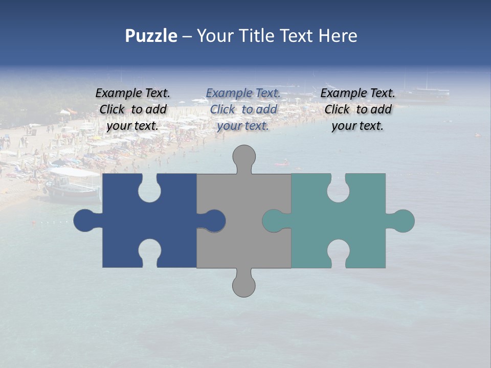 Island Brac Sea PowerPoint Template