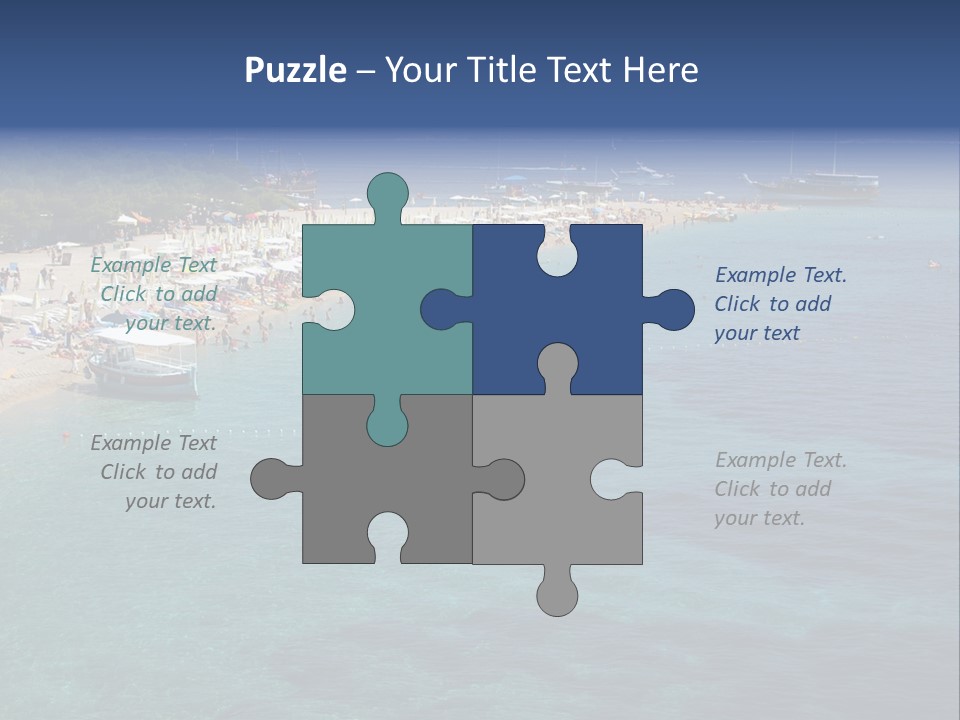 Island Brac Sea PowerPoint Template