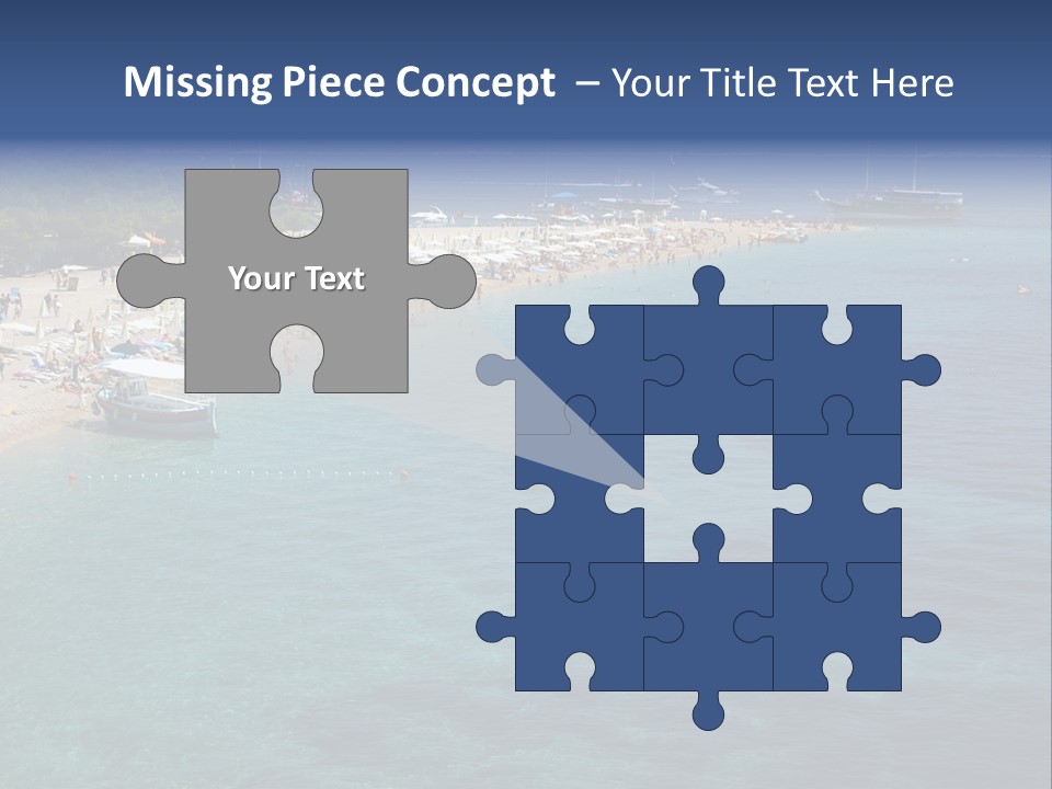 Island Brac Sea PowerPoint Template