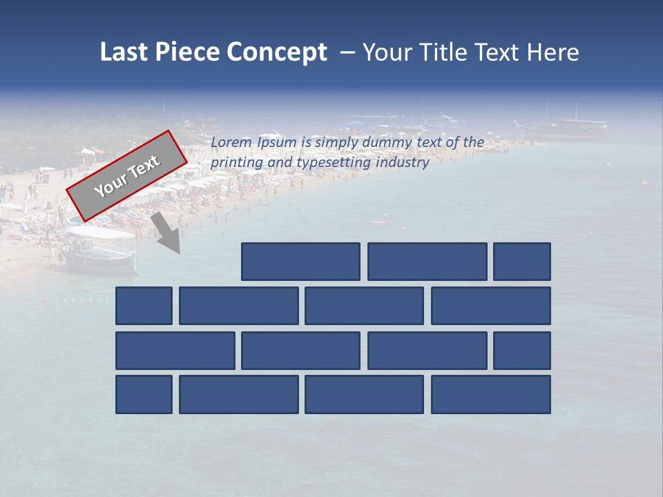 Island Brac Sea PowerPoint Template