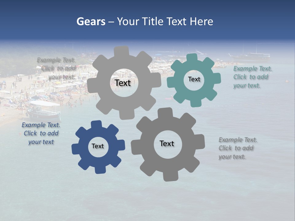 Island Brac Sea PowerPoint Template