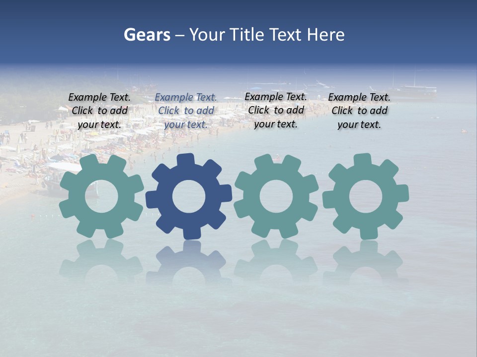 Island Brac Sea PowerPoint Template