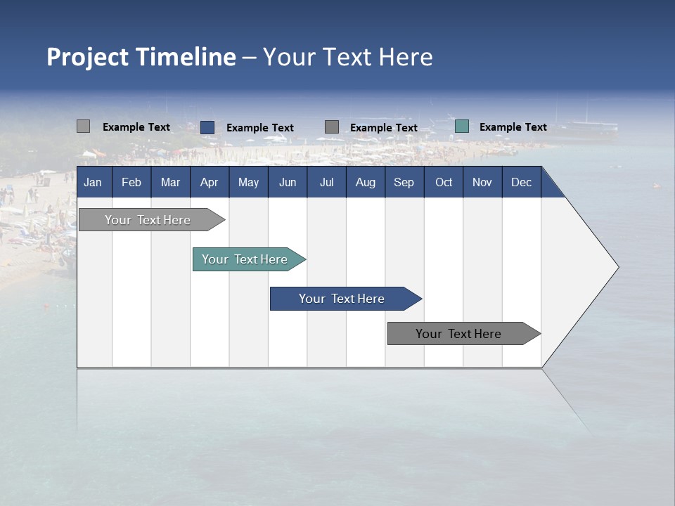 Island Brac Sea PowerPoint Template