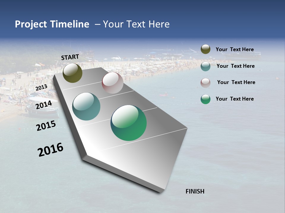 Island Brac Sea PowerPoint Template