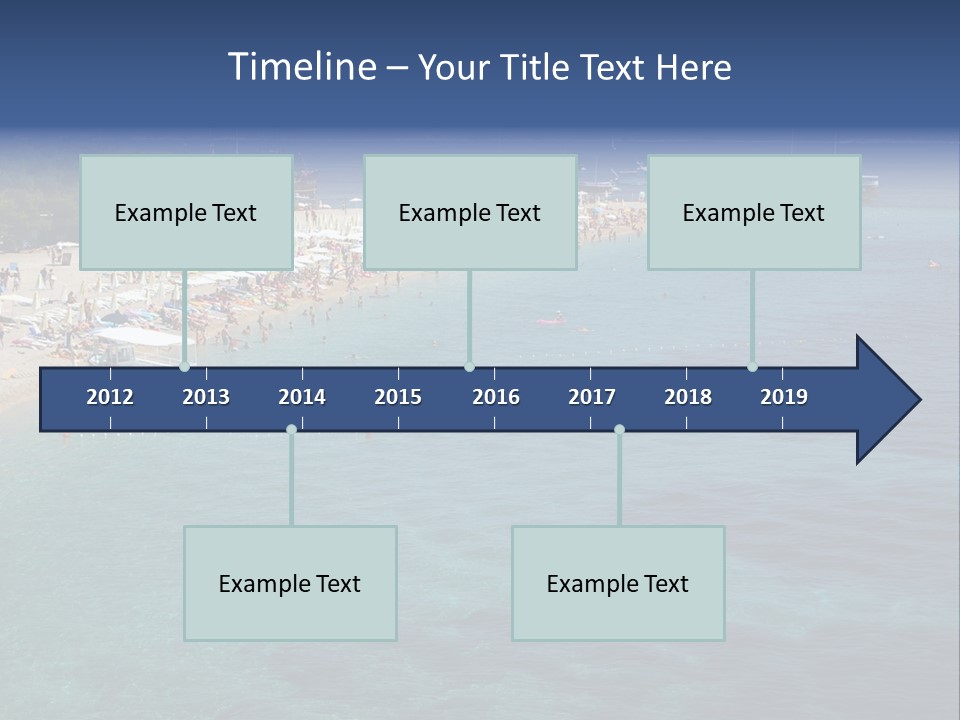 Island Brac Sea PowerPoint Template