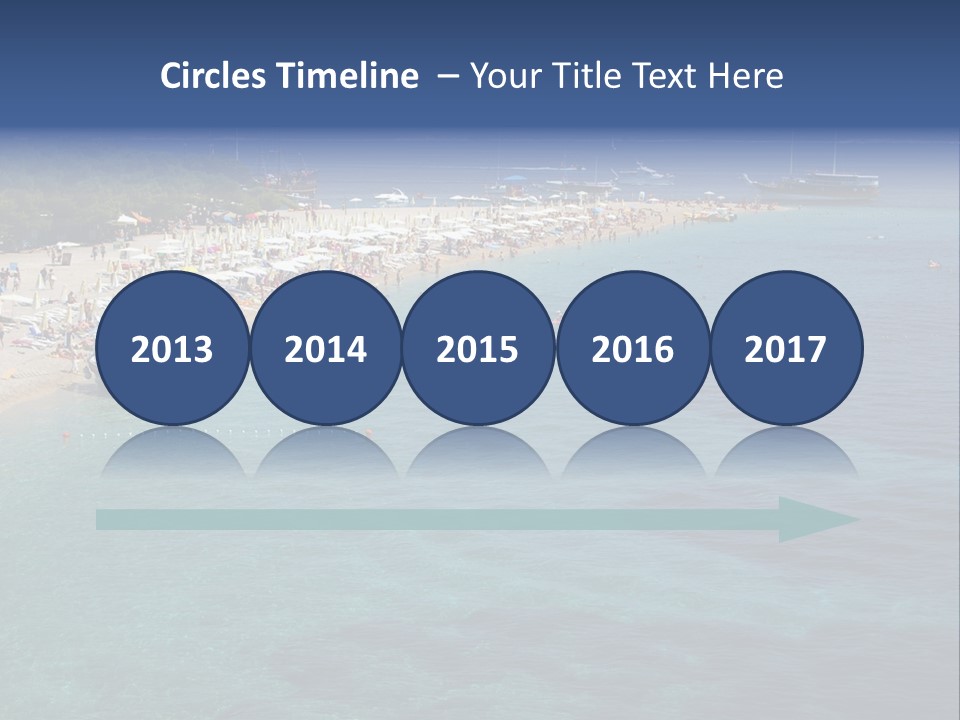 Island Brac Sea PowerPoint Template