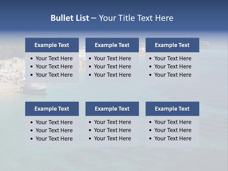 Island Brac Sea PowerPoint Template