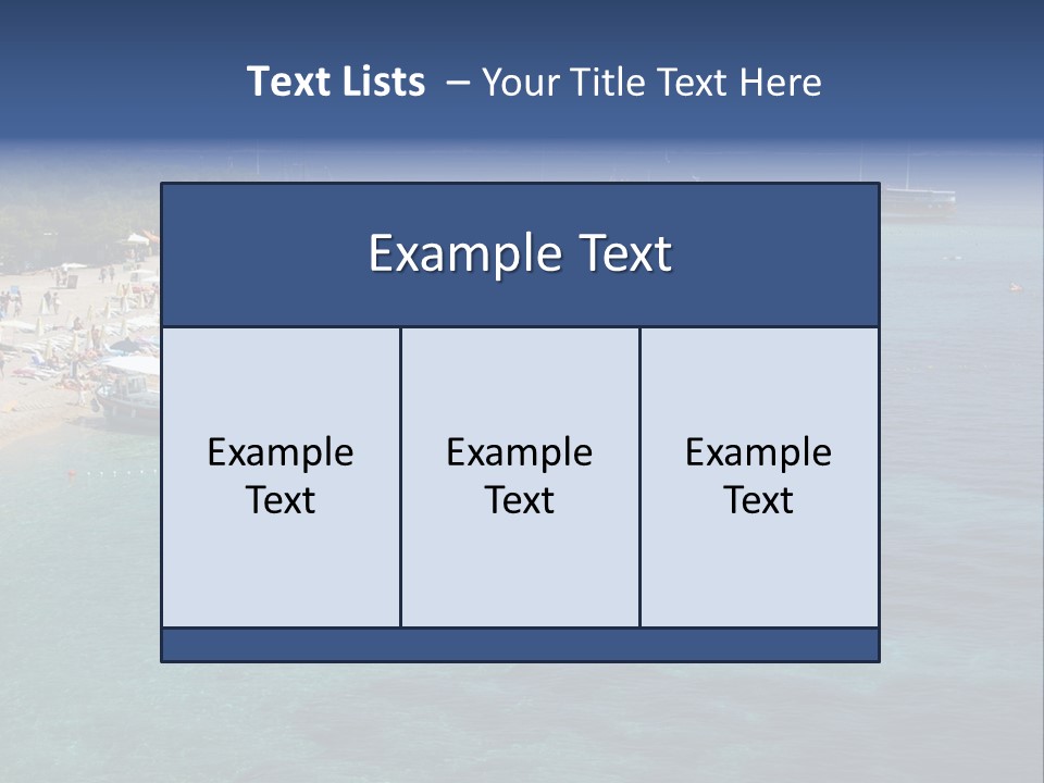 Island Brac Sea PowerPoint Template