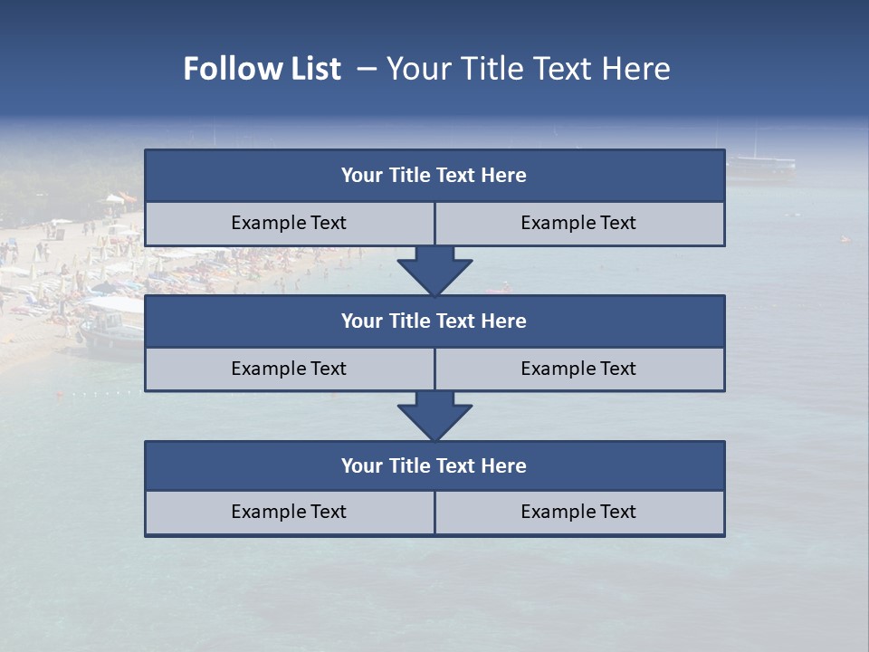Island Brac Sea PowerPoint Template