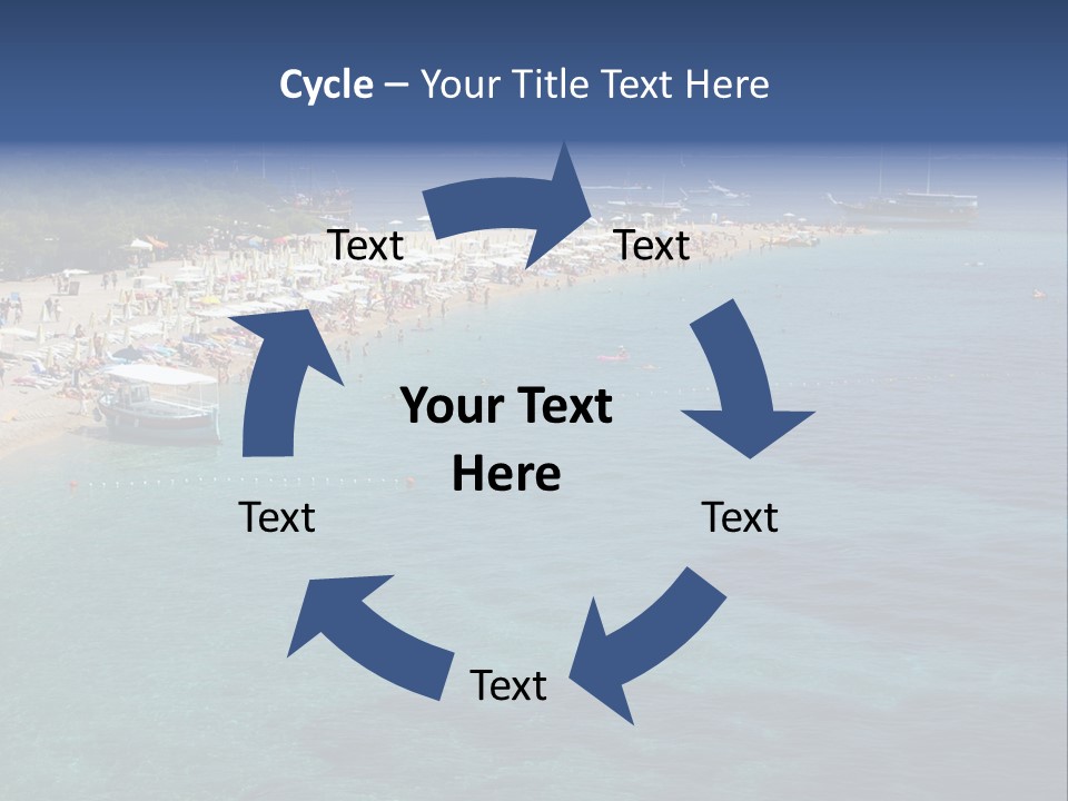 Island Brac Sea PowerPoint Template