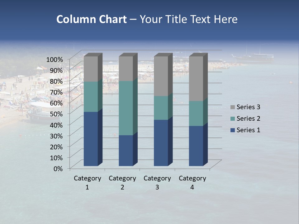 Island Brac Sea PowerPoint Template