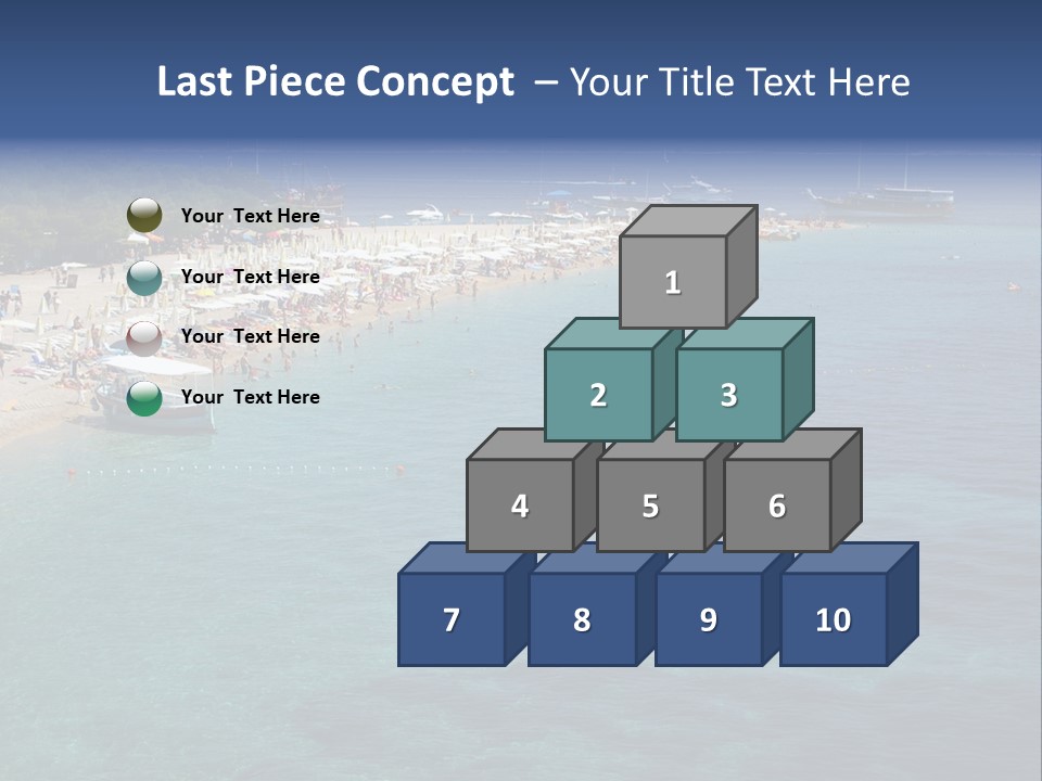 Island Brac Sea PowerPoint Template