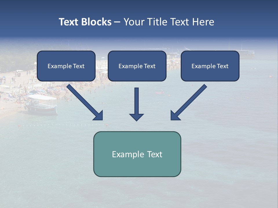 Island Brac Sea PowerPoint Template