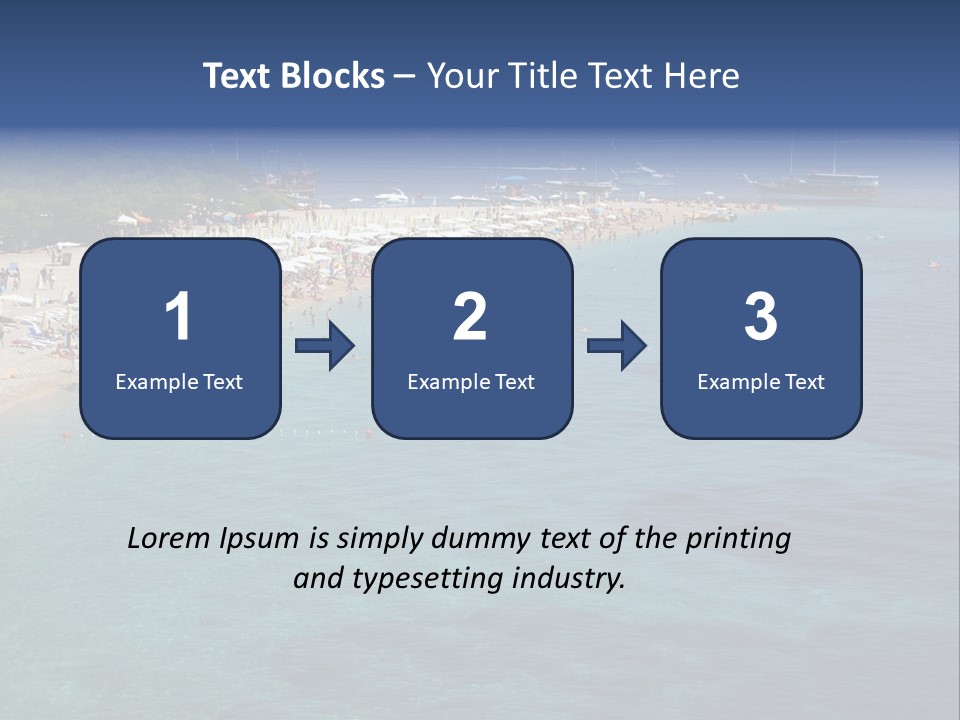 Island Brac Sea PowerPoint Template