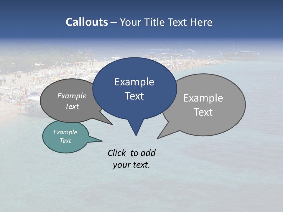 Island Brac Sea PowerPoint Template