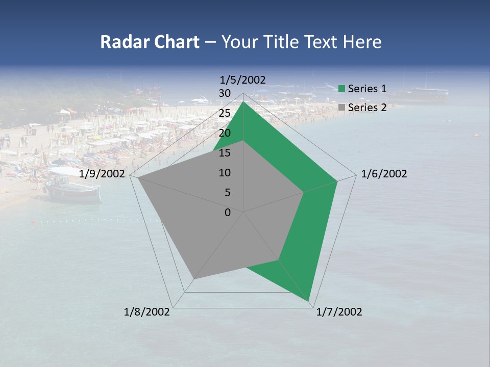 Island Brac Sea PowerPoint Template