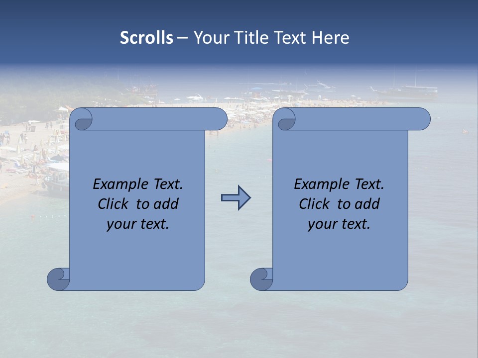 Island Brac Sea PowerPoint Template