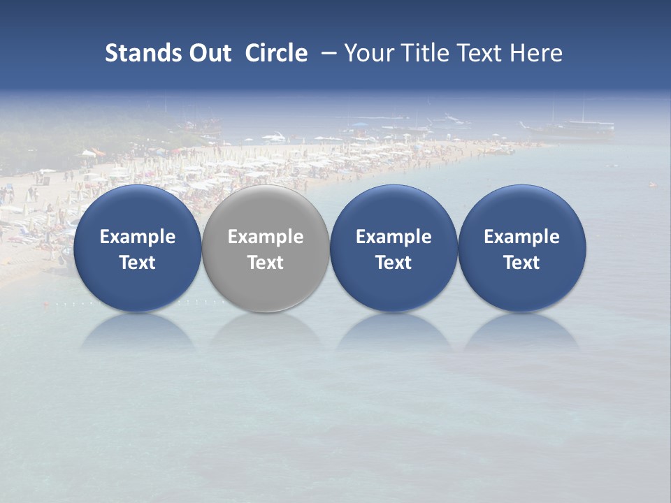 Island Brac Sea PowerPoint Template