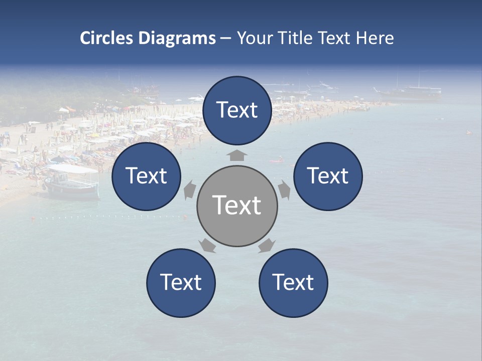 Island Brac Sea PowerPoint Template