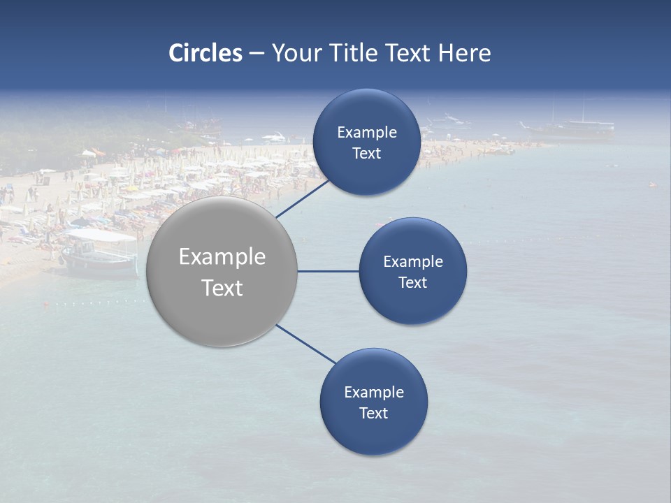 Island Brac Sea PowerPoint Template