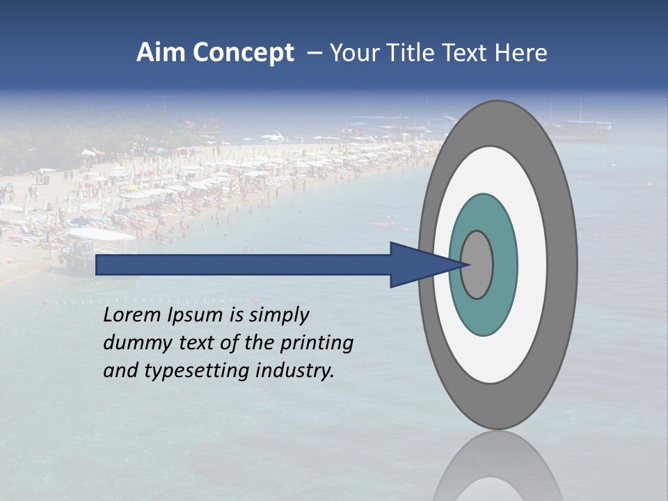 Island Brac Sea PowerPoint Template