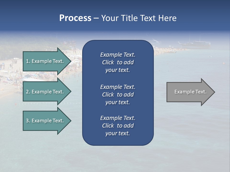 Island Brac Sea PowerPoint Template