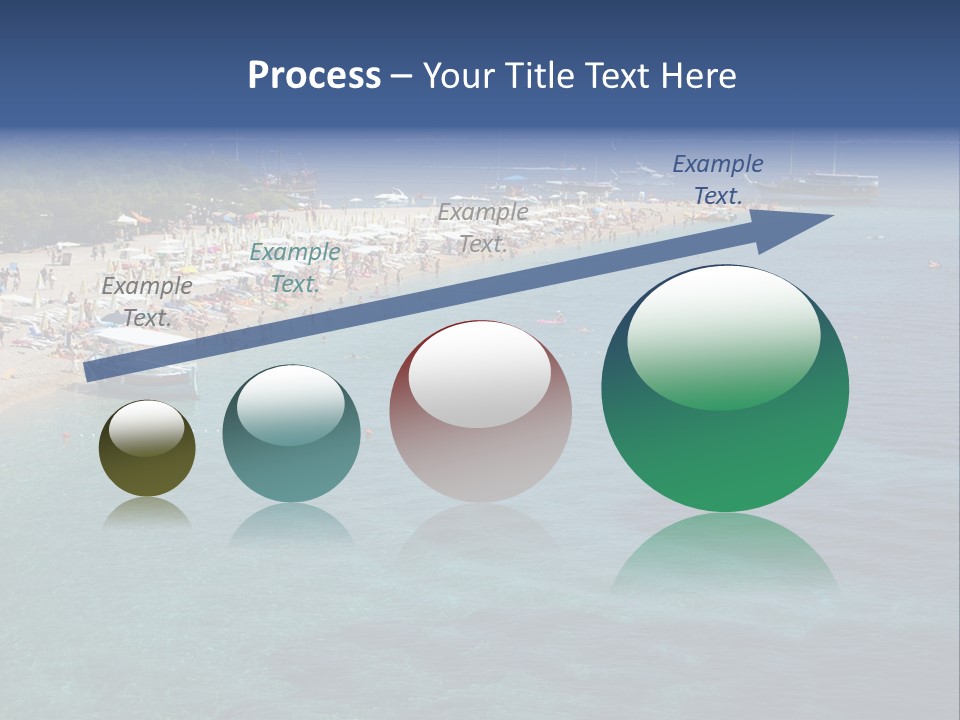 Island Brac Sea PowerPoint Template